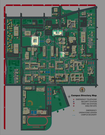 Map of the Caltech campus